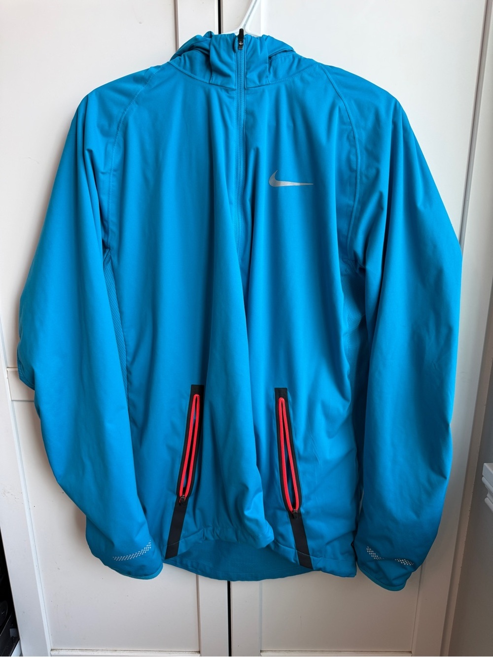 Nike Running Blue Hooded Full-Zip Jacket Men’s XL